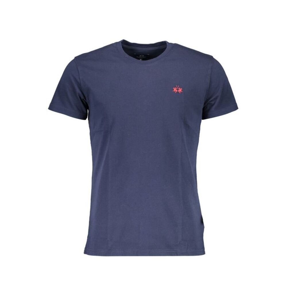 La Martina Blue Cotton Men Men's T-Shirt